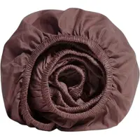 Yumeko Hoeslaken Katoen Satijn 180x210 Bruin - Eco, Bio & Fairtrade