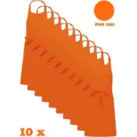 Kariban Awesome-Gifts - Horeca schort - Keukenschort - Kookschort - Barbecueschort - onbedrukt - 76 x 90 cm - per 10 stuks - Orange