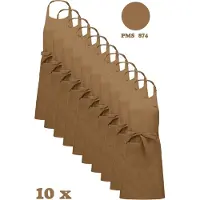Kariban Awesome-Gifts - Horeca schort - Keukenschort - Kookschort - Barbecueschort - onbedrukt - 76 x 90 cm - per 10 stuks - Camel