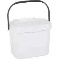 Addis KeuKeuken Caddy 4,5 liter - Afvalbakje - Keuken afvalbakje - Wit