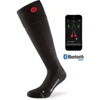 Lenz verwarmde sokken 4.0 bluetooth nylon/wol zwart