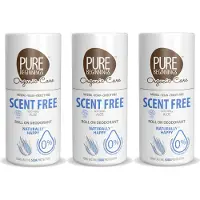 Pure Beginnings - Roll on deodorant - Scent Free - Soothing Aoe - 75ml - 3 Pak