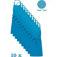 Kariban Awesome-Gifts - Horeca schort - Keukenschort - Kookschort - Barbecueschort - onbedrukt - 76 x 90 cm - per 10 stuks - Lagoon