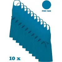 Kariban Awesome-Gifts - Horeca schort - Keukenschort - Kookschort - Barbecueschort - onbedrukt - 76 x 90 cm - per 10 stuks - Tropical Blue
