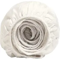 Yumeko Hoeslaken Katoensatijn 200x220 Wit - Eco, Bio & Fairtrade