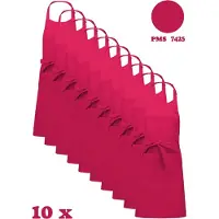 Kariban Awesome-Gifts - Horeca schort - Keukenschort - Kookschort - Barbecueschort - onbedrukt - 76 x 90 cm - per 10 stuks - Fuchsia