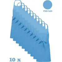 Kariban Awesome-Gifts - Horeca schort - Keukenschort - Kookschort - Barbecueschort - onbedrukt - 76 x 90 cm - per 10 stuks - Sky Blue