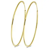 New Bling 9NBG-0487 Gouden Oorringen - Dames - Ooringen - 25 x 1,2 mm - 14 Karaat - Goud
