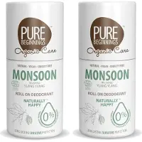 Pure Beginnings - Roll on deodorant - Monsoon - Relaxing Ylang Ylang - 75ml - 2 Pak