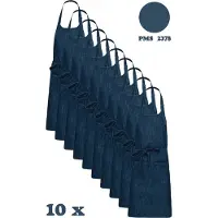Kariban Awesome-Gifts - Horeca schort - Keukenschort - Kookschort - Barbecueschort - onbedrukt - 76 x 90 cm - per 10 stuks - Denim