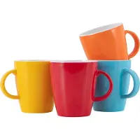 Gimex Colour Line Mok - Rainbow - 380 ml - 4 Stuks
