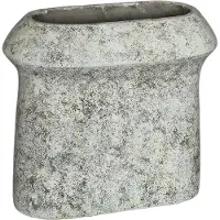 Ptmd Nimma Grey Cement Pot Wide Top Oval L (Grijs, 40x36x20cm)