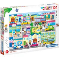 Clementoni puzzle Supercolor dans la ville 104 pièces (27114)