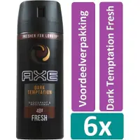 Axe - Deodorant - Spray - Dark Temptation - 48h - 150ml x 6