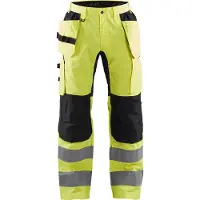 Blakläder Werkbroek met stretch High-Vis 15521811 | High-Vis Geel/Zwart | Maat 46 - 7330509546406