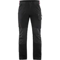 Blakläder Service werkbroek met 4-weg stretch 14221645 | Zwart/Rood | Maat 50 - 7330509735022