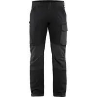 Blakläder Service werkbroek met 4-weg stretch 14221645 | Zwart/Donkergrijs | Maat 48 - 7330509735268