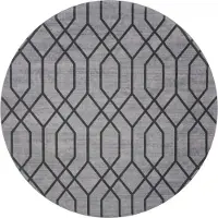 Veer Carpets Vloerkleed pattern rond groen ø120 cm