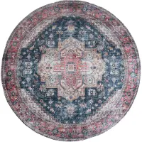 Veer Carpets Vloerkleed nora rood rond ø120 cm
