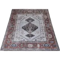 Veer Carpets Vloerkleed karaca antraciet/brown 09 200 x 290 cm