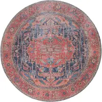 Veer Carpets Vloerkleed heris red 01 rond ø160 cm