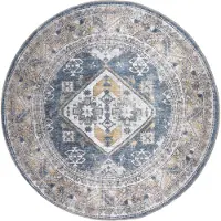 Veer Carpets Vloerkleed laria blue 4 rond ø120 cm