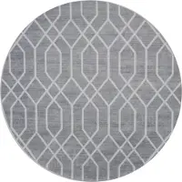 Veer Carpets Vloerkleed pattern rond grijs ø120 cm