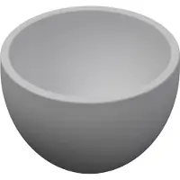 Ink Jazz XS waskom - 20x20x11cm - 0 kraangaten - polystone wit mat 3430431