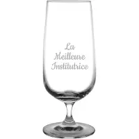 Fusion Bierglas op voet gegraveerd - 41cl - La Meilleure Institutrice