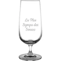 Fusion Bierglas op voet gegraveerd - 41cl - La Plus Sympa des Soeurs