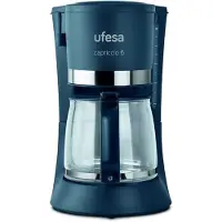 Ufesa CG7114, filterkoffieapparaat, 0,6 liter, koffiekapselsysteem, 600 W, blauw, zilver