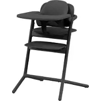 Cybex Kinderstoel Lemo 3-in-1 Stunning Black/Black met Babyset & Eetblad