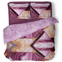 Linnick Dekbedovertrek katoen Marble Shape - pink 240x200/220cm