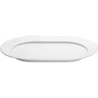 Pillivuyt Plissé serveerbord ovaal Wit