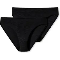 Schiesser Slip lichtgrijs / zwart