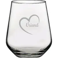 Pasabahce Gegraveerde Drinkglas 42,5cl Vriend met hartje