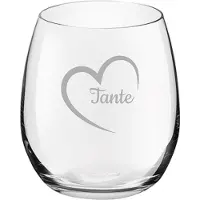 Royal Leerdam Gegraveerde Drinkglas 39cl Tante met hartje