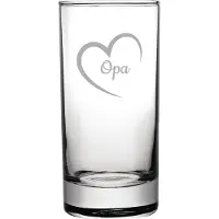 Fusion Gegraveerde longdrinkglas 28,5cl Opa met hartje