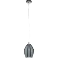 Stars of Light 39564 Estanys Hanglamp Staal Nikkel/Glas Gestoomd - 1 x E27