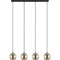 Eglo Hanglamp 4-lichts Lemorieta zwart