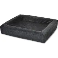 Bia bed fleece hoes hondenmand grijs -7 120x100x15 cm