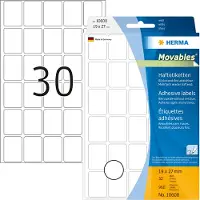 Herma Etiket 10608 19x27mm verwijderbaar wit 720 etketten - 3 stuks