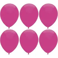 Haza Ballonnen verjaardag/thema feest - 300x stuks - donkerroze