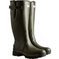 Hunter Regenlaars Men Balmoral Adjustable 3mm Neoprene Dark Olive-Schoenmaat 42