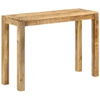 vidaXL Wandtafel 110x35x76 cm ruw mangohout