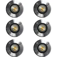 Ks Verlichting Grondspot LED Ø11 Rond RVS set (6-stuks)