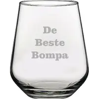 Pasabahce Drinkglas gegraveerd - 42,5cl - De Beste Bompa
