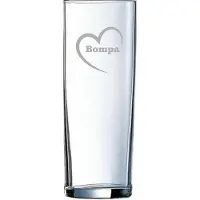 Arcoroc Longdrinkglas gegraveerd - 31cl - Bompa-hartje
