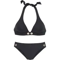 Vivance Triangelbikini met goudkleurige sierknopen | Maat C/DC/D