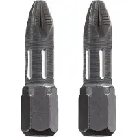 Kwb schroefbit PZ 1 - Pozidriv 1 - Torsion - Lengte 25 mm - 1/4" schacht - 122101 - 2 stuks
